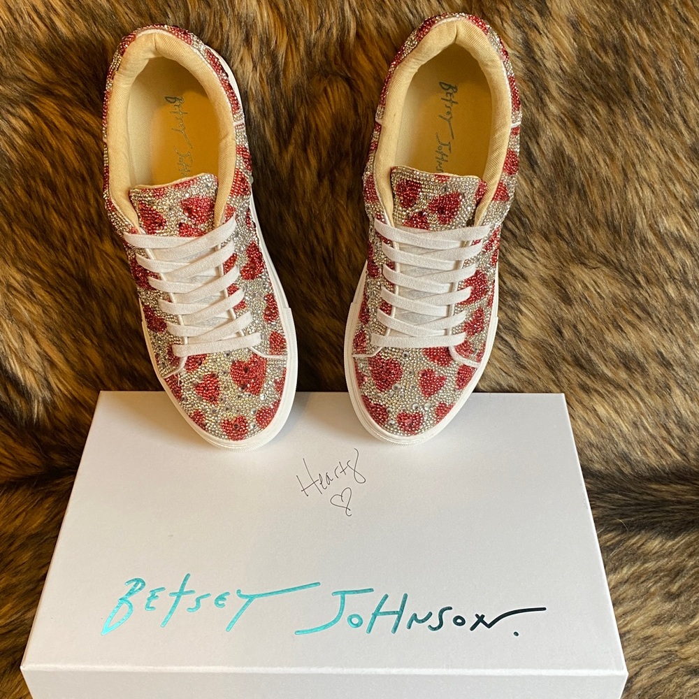 Betsey Johnson Women’s Sidny Platform Sneakers - Hearts